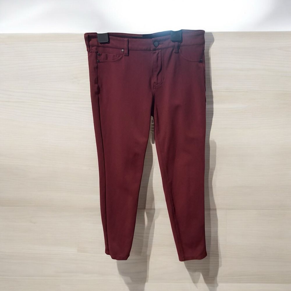 Liverpool Port Wine Skinny Jean Company Pant US 8 XM2015SBB Faux Front Pockets